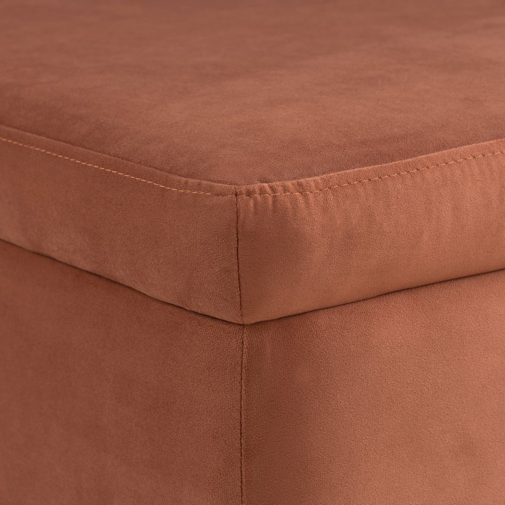 Kona Storage Ottoman Large Rust. Picture 15