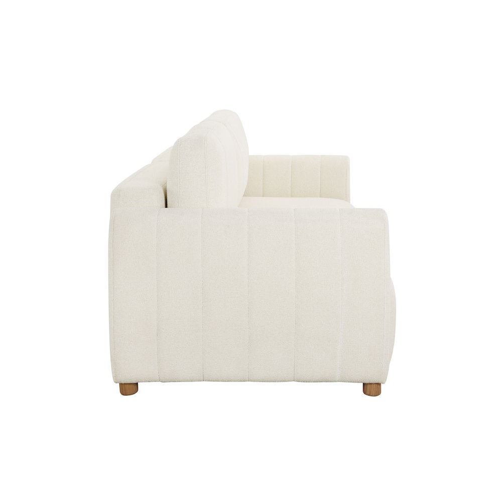 Galloway Convertible Sofa Ivory Boucle. Picture 7