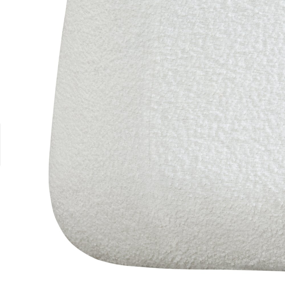 Kayden Upholstered Ottoman Large White. Picture 6