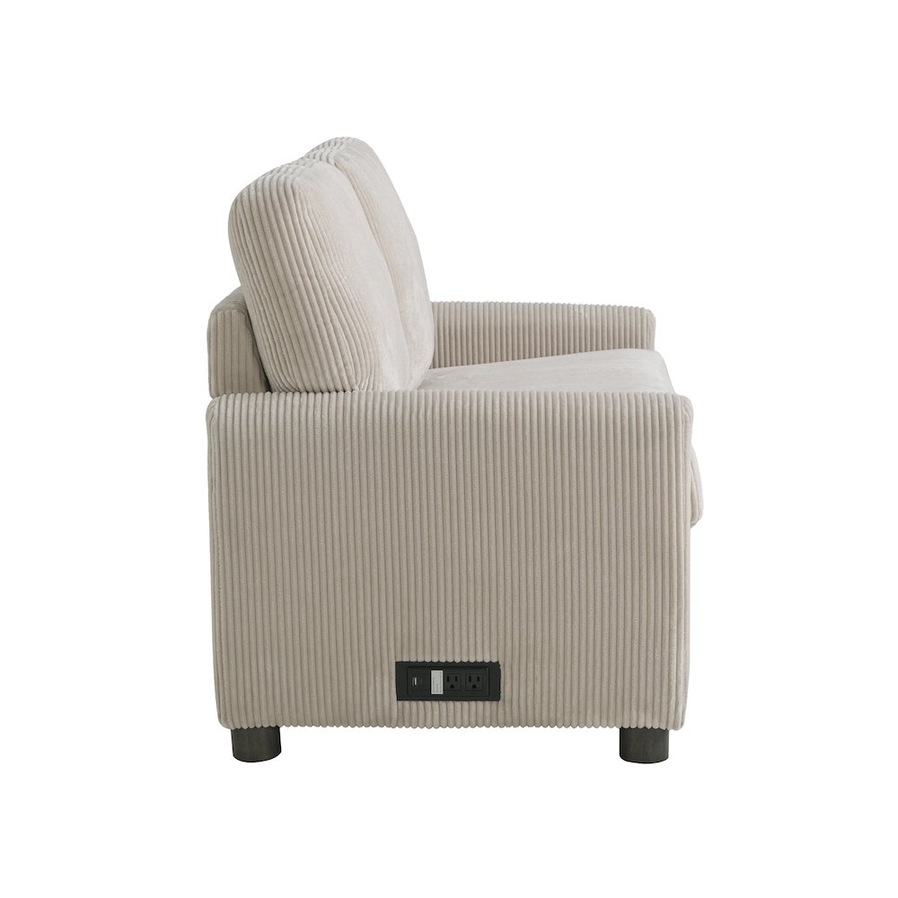 Drew Loveseat Pull-Out Sleeper Beige. Picture 12
