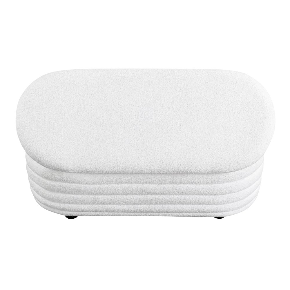 Lancaster Storage Ottoman Large White. Picture 9
