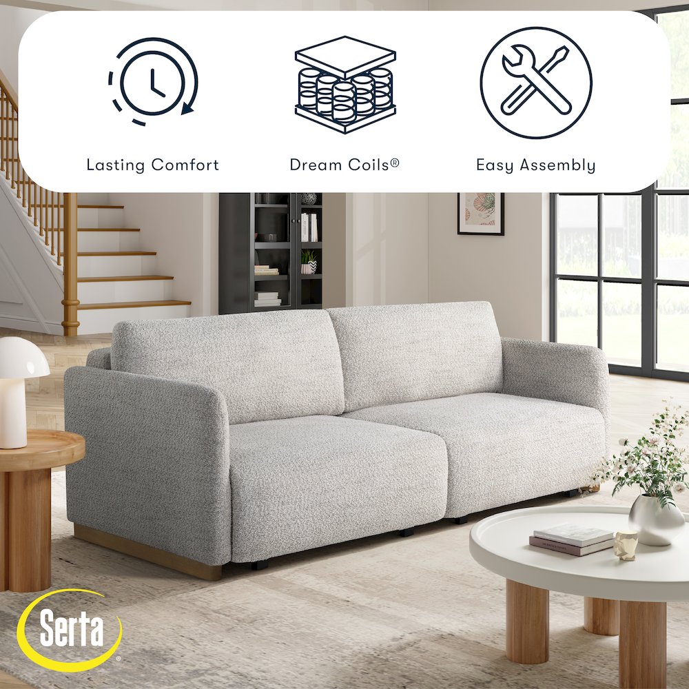 Tahoe Convertible Sofa Ivory. Picture 13