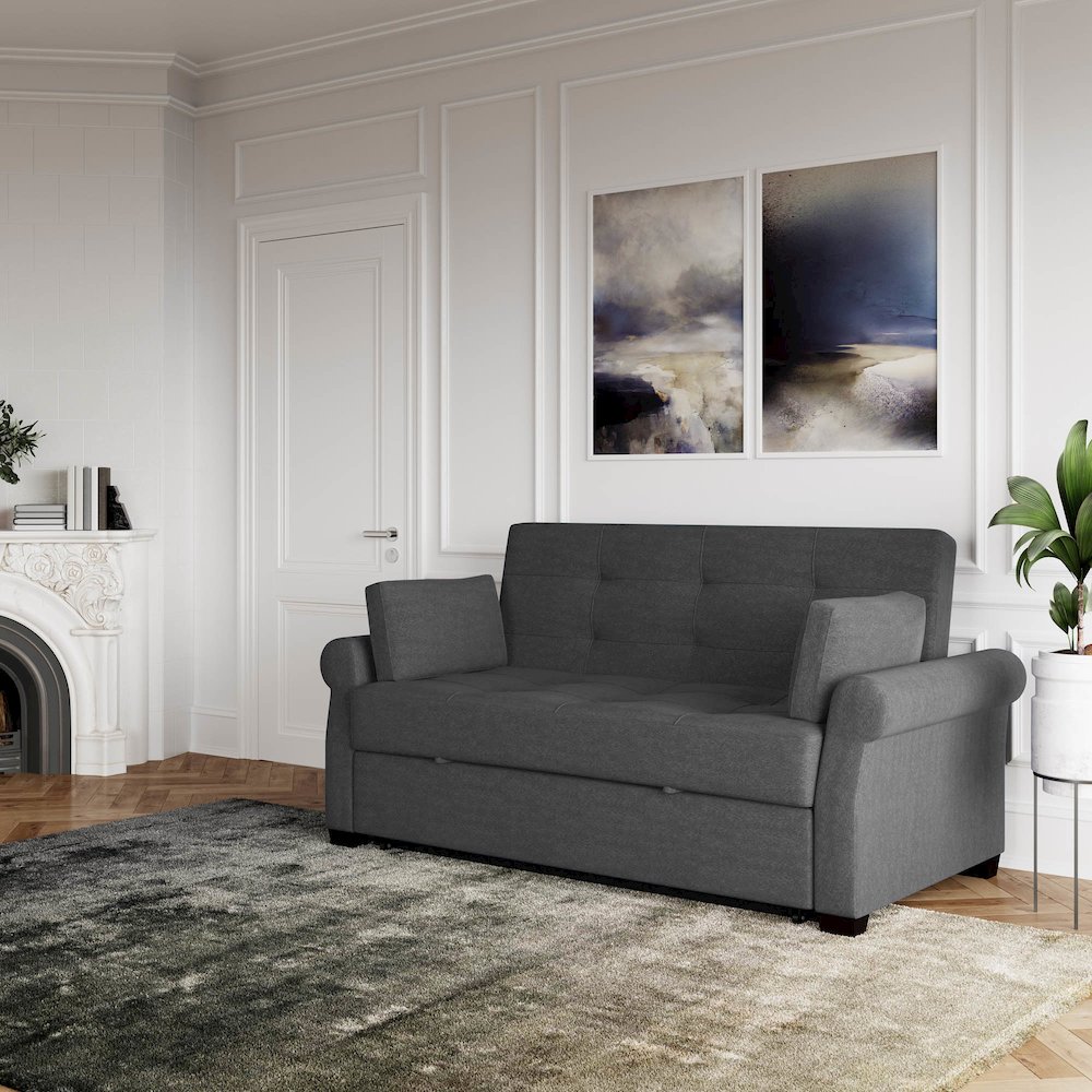 Hampton Sofa Queen Grey. Picture 10