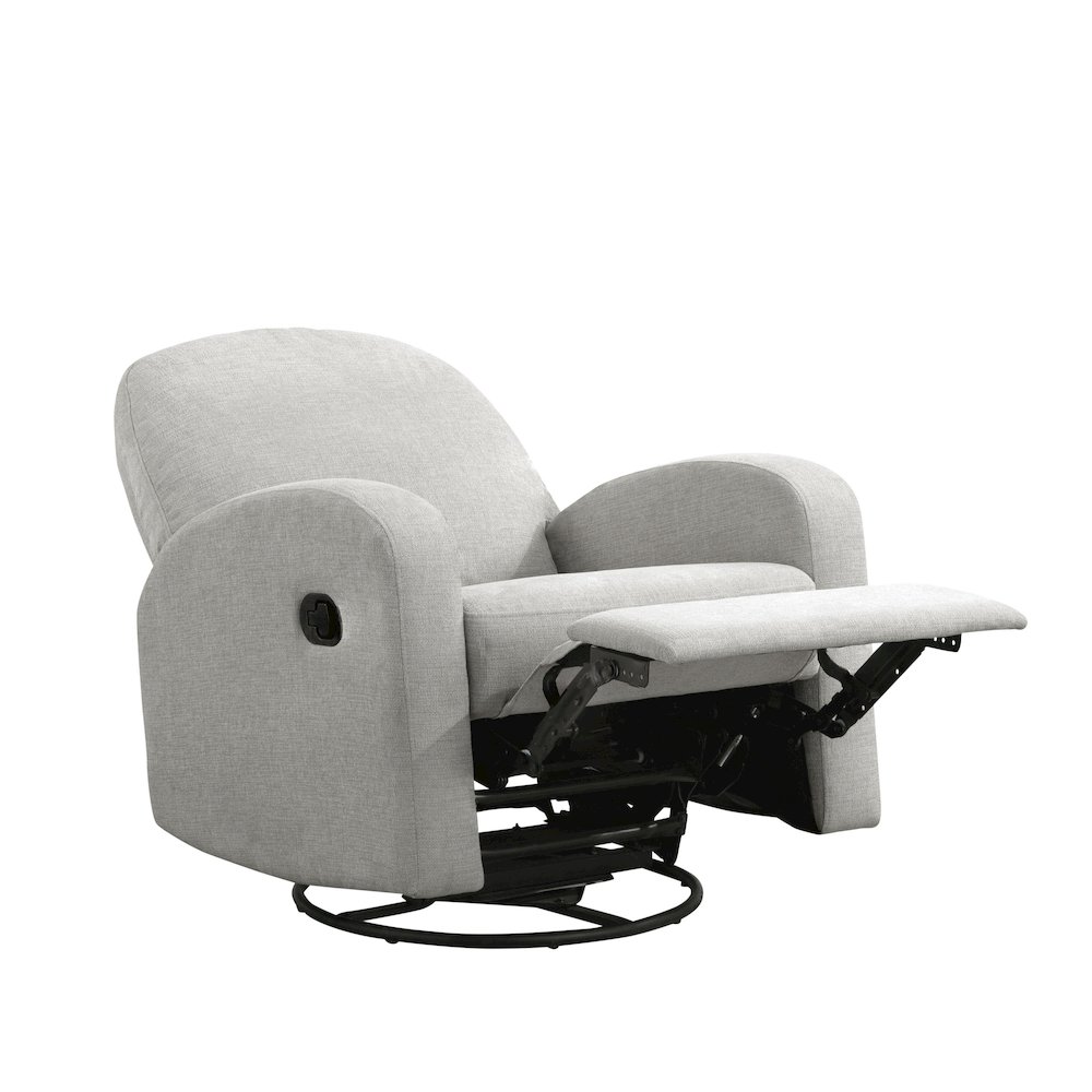 Paloma Swivel Rocker Recliner Light Grey. Picture 5