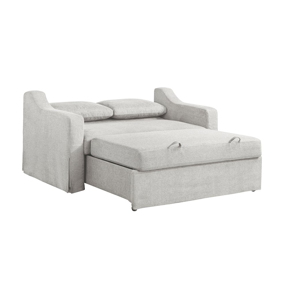 Haddington Convertible Loveseat Linen. Picture 4