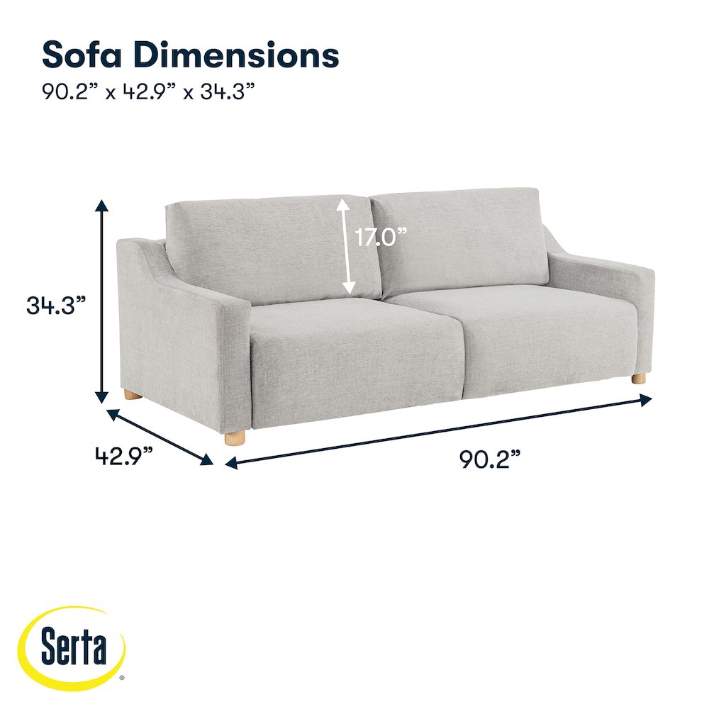 Glenmont Convertible Sofa Cream. Picture 21
