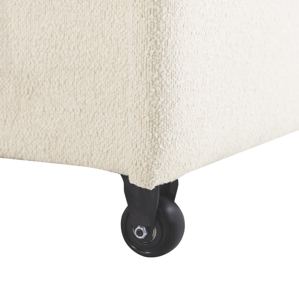 Galloway Convertible Loveseat Ivory. Picture 15