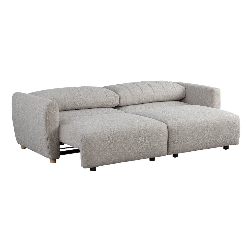 Galloway Convertible Sofa Pebble Boucle. Picture 8