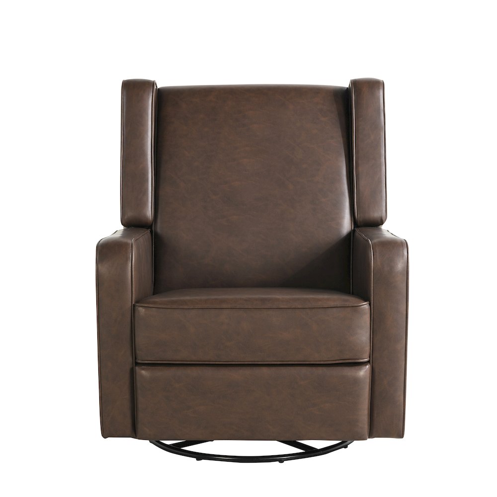 Emerson Swivel Rocker Recliner Brown. Picture 5