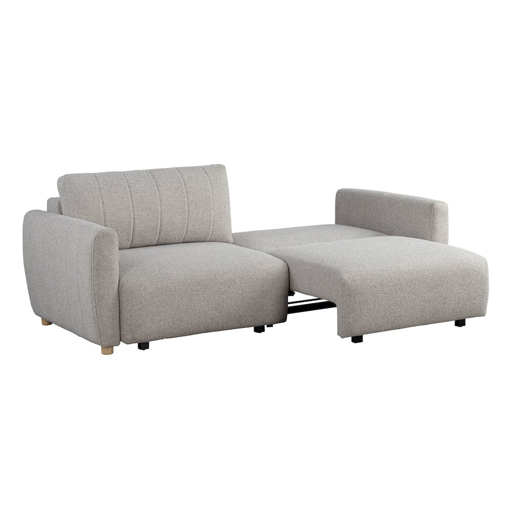 Galloway Convertible Sofa Pebble Boucle. Picture 12