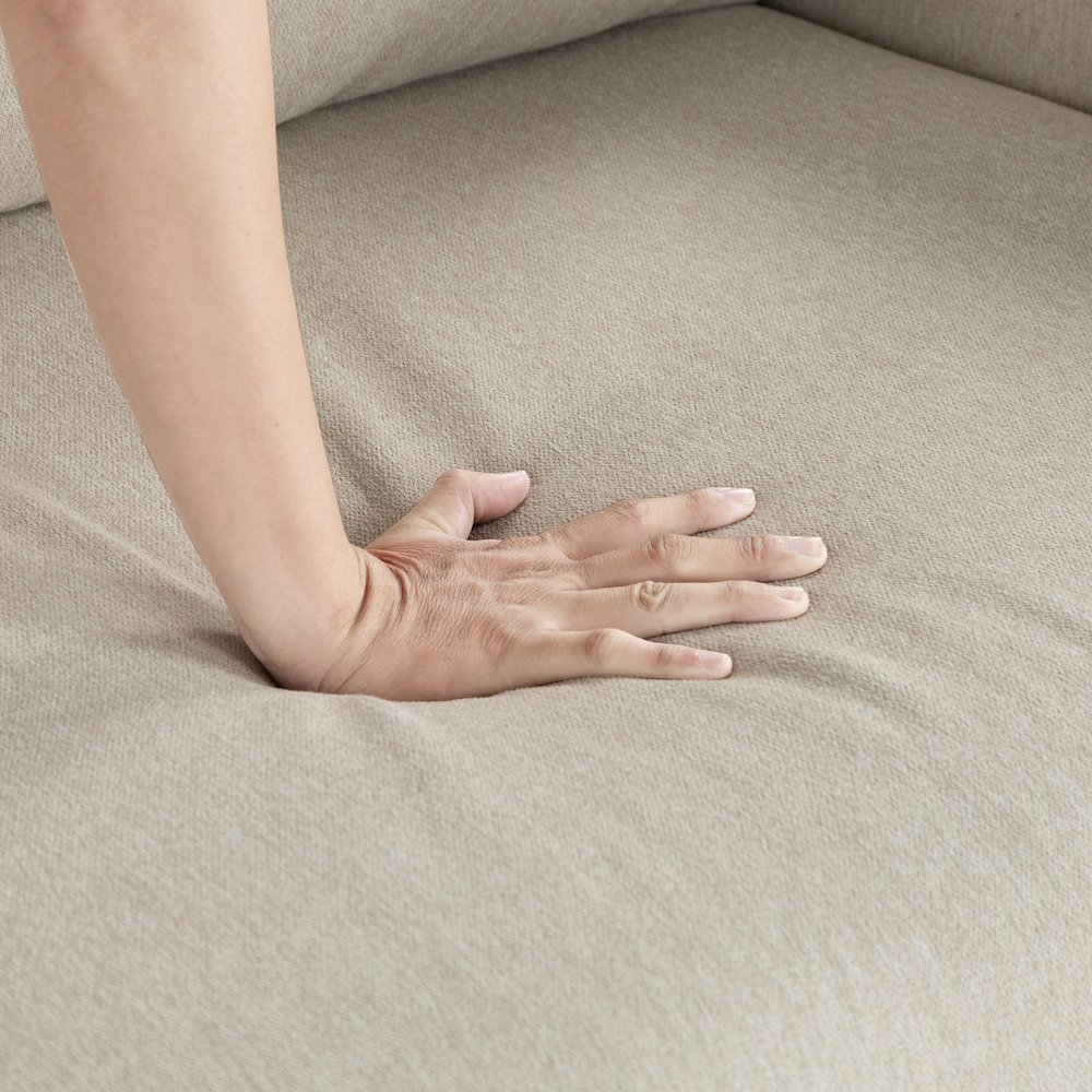 Riles Storage Sofa Beige. Picture 23