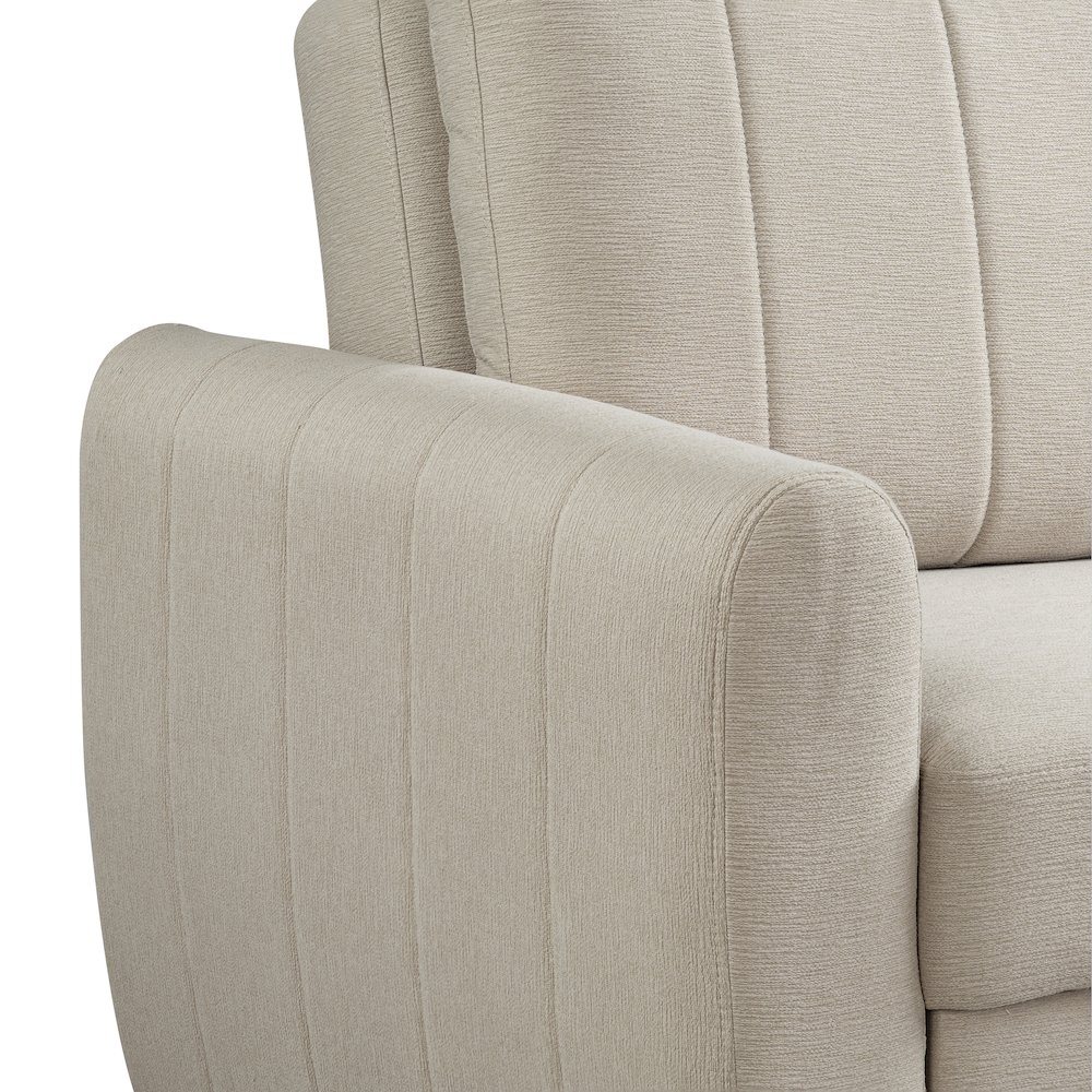 Galloway Convertible Loveseat Beige. Picture 15