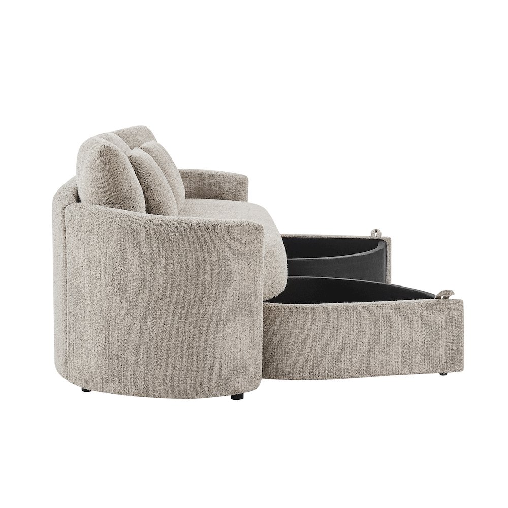 Beckett Storage Sofa Taupe. Picture 12