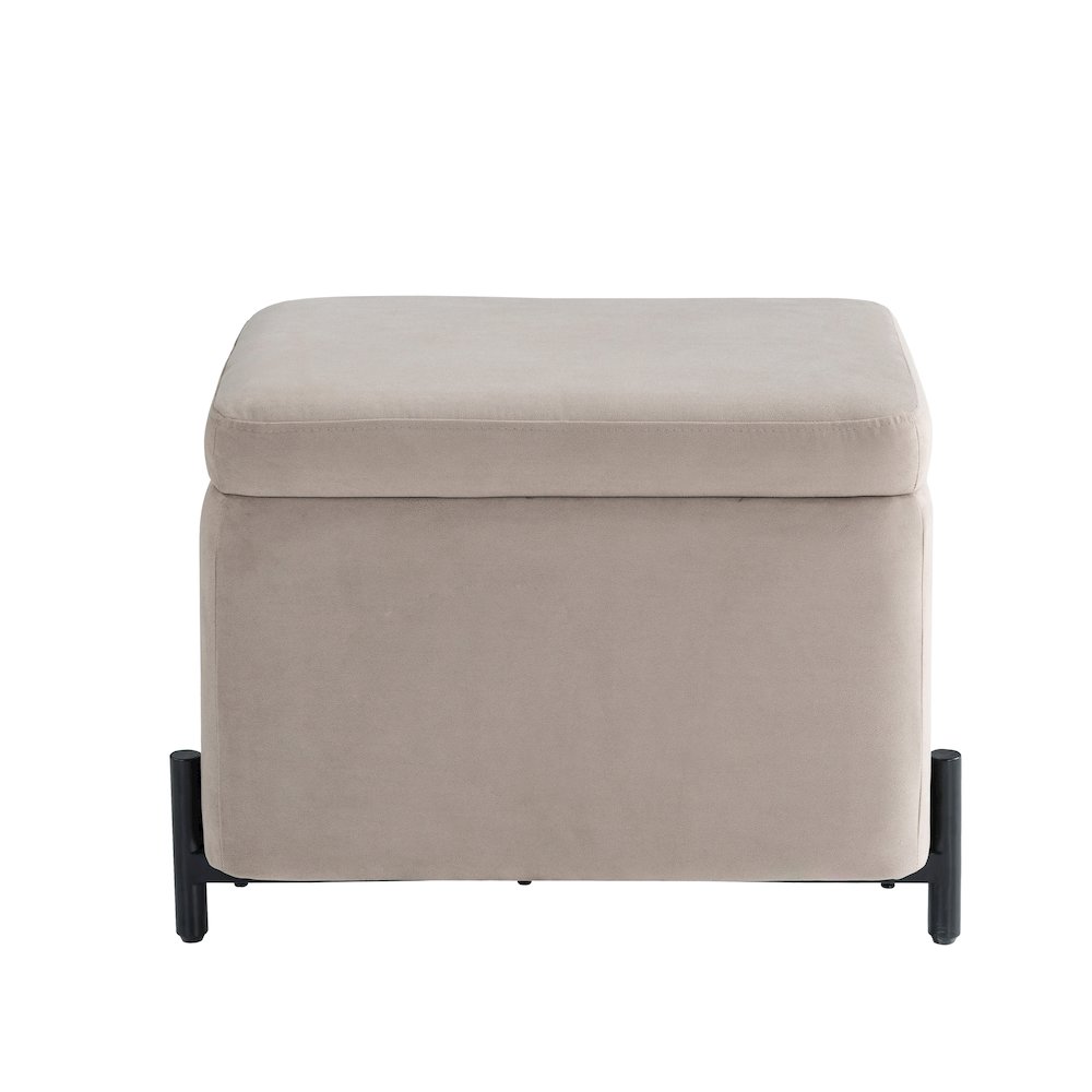 Kona Storage Ottoman Small Taupe. Picture 6