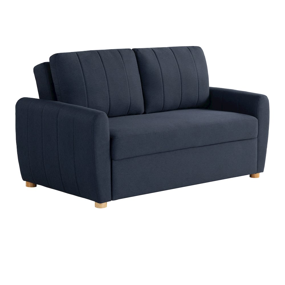 Galloway Convertible Loveseat Navy. Picture 8