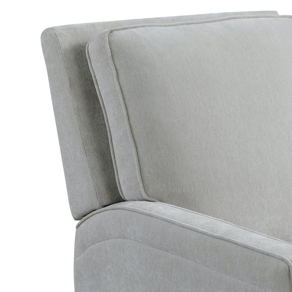 Shiloh Push Back Recliner Light Grey. Picture 11