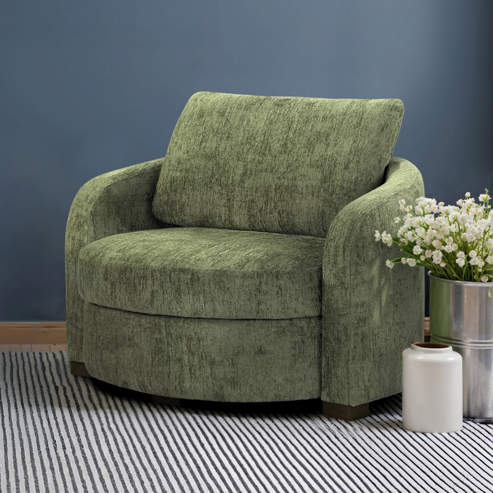 Manchester Accent Chair Large Olive. Picture 16