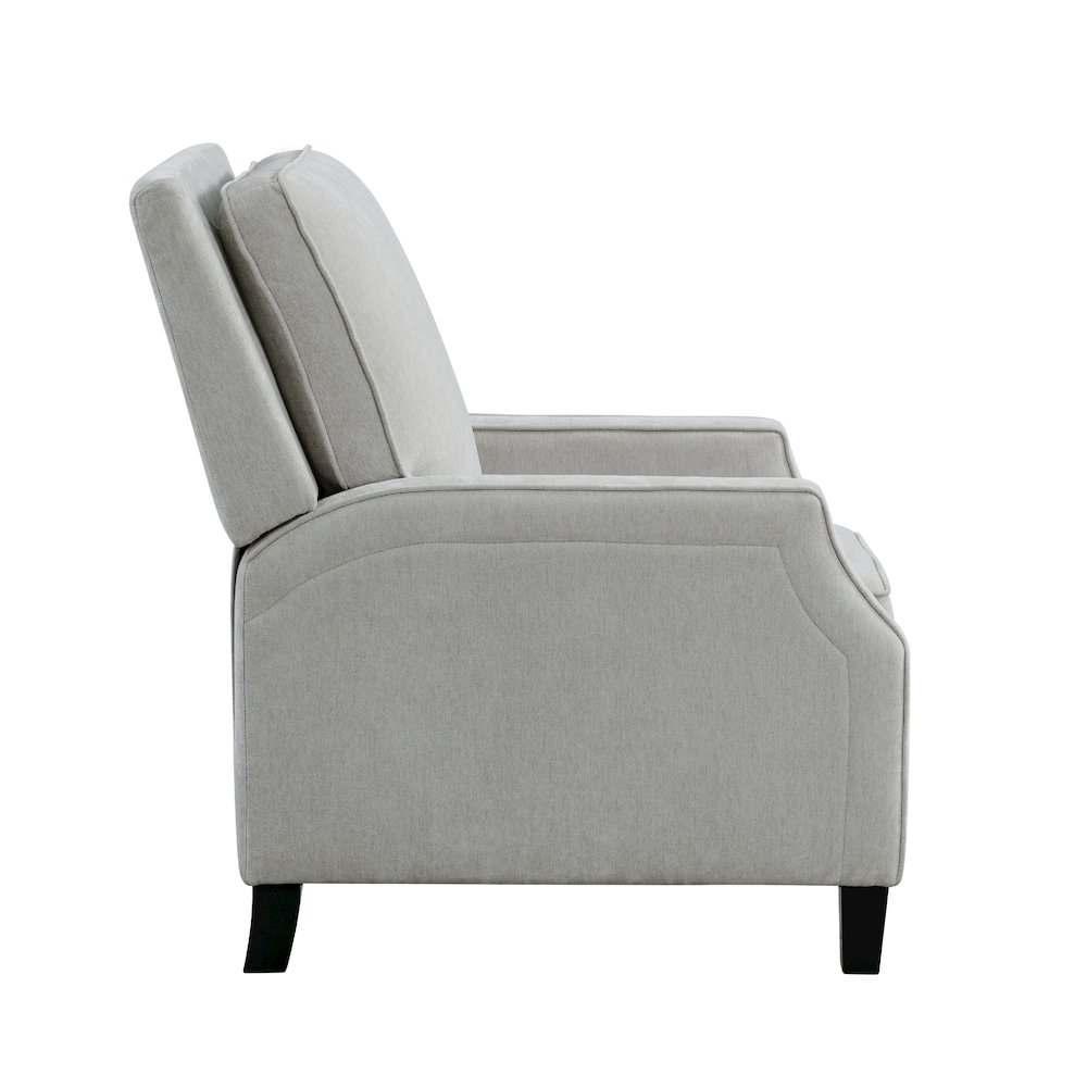 Shiloh Push Back Recliner Light Grey. Picture 9