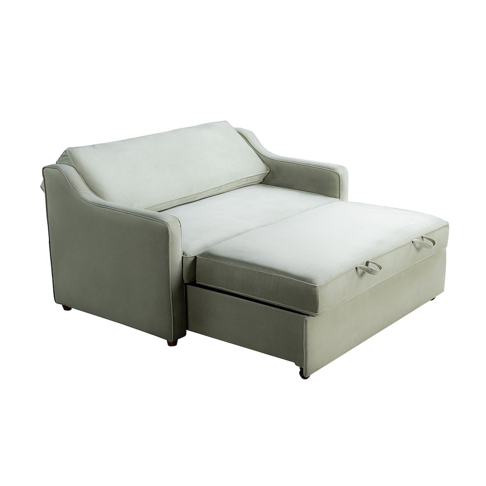 Delmar Convertible Loveseat Sage. Picture 8