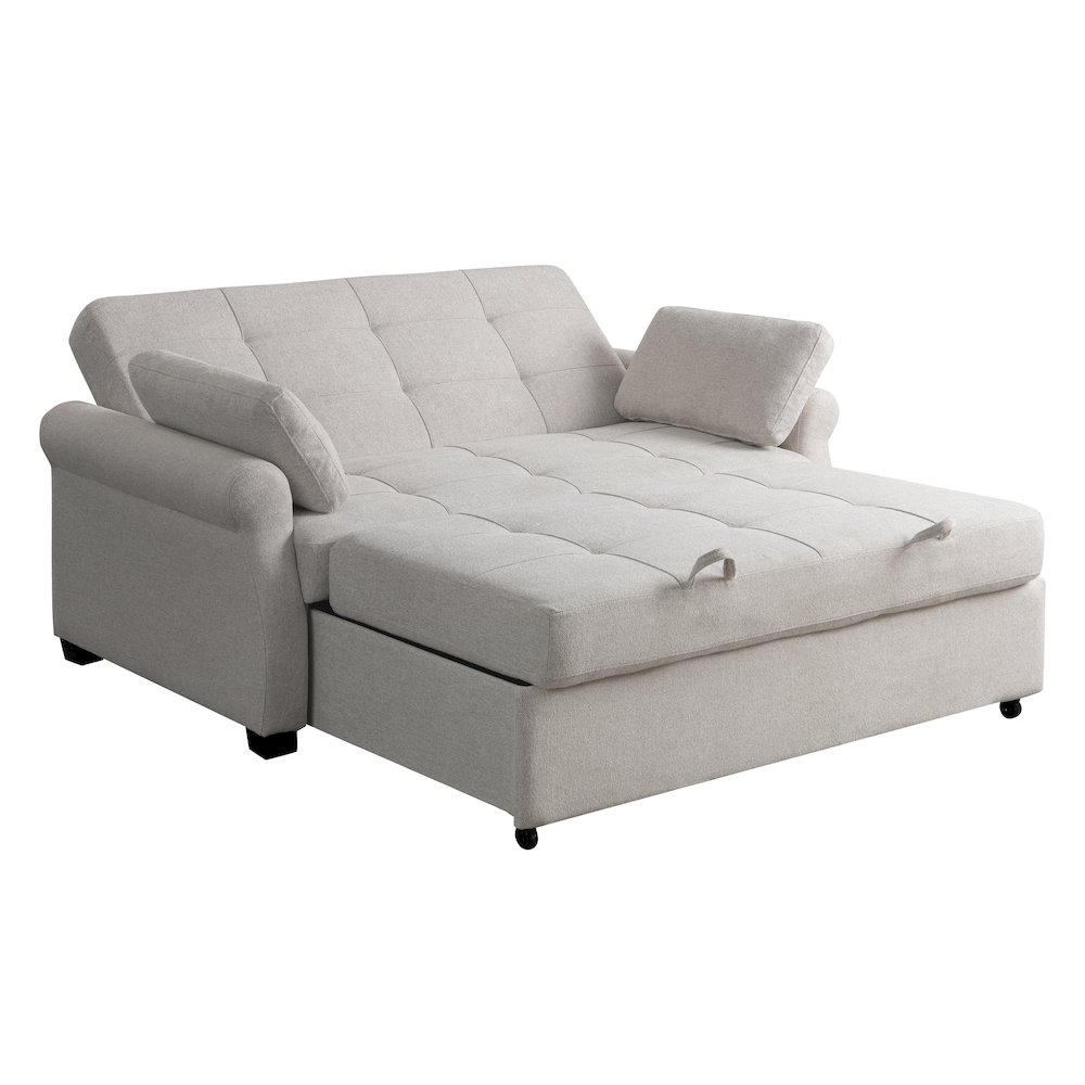 Hampton Queen Convertible Sofa Oatmeal. Picture 5