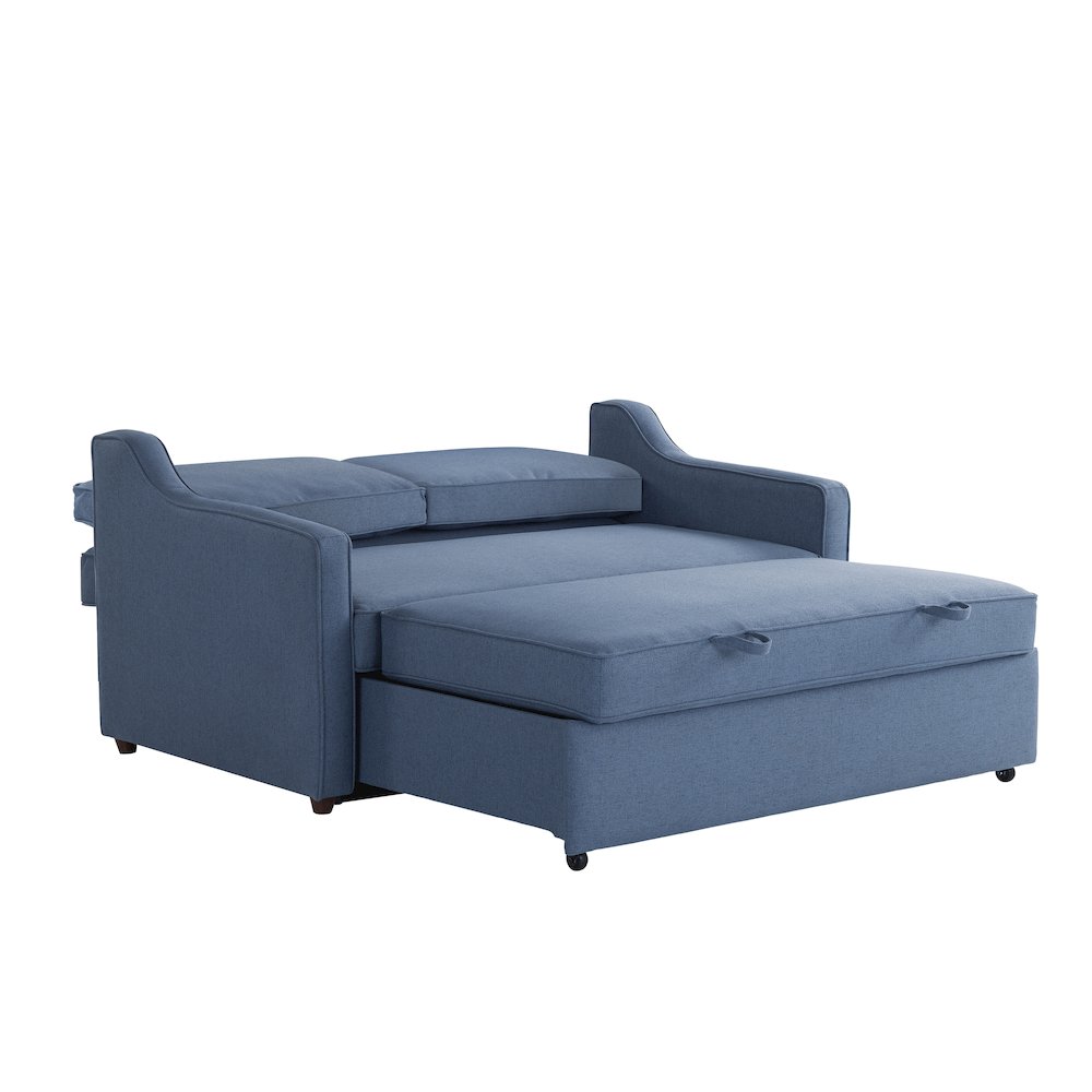 Carey Convertible Sofa Navy. Picture 8