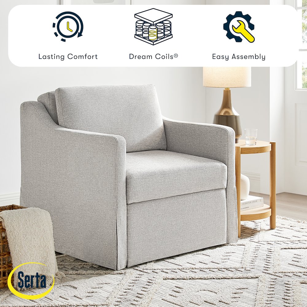 Haddington Convertible Chair Linen. Picture 7