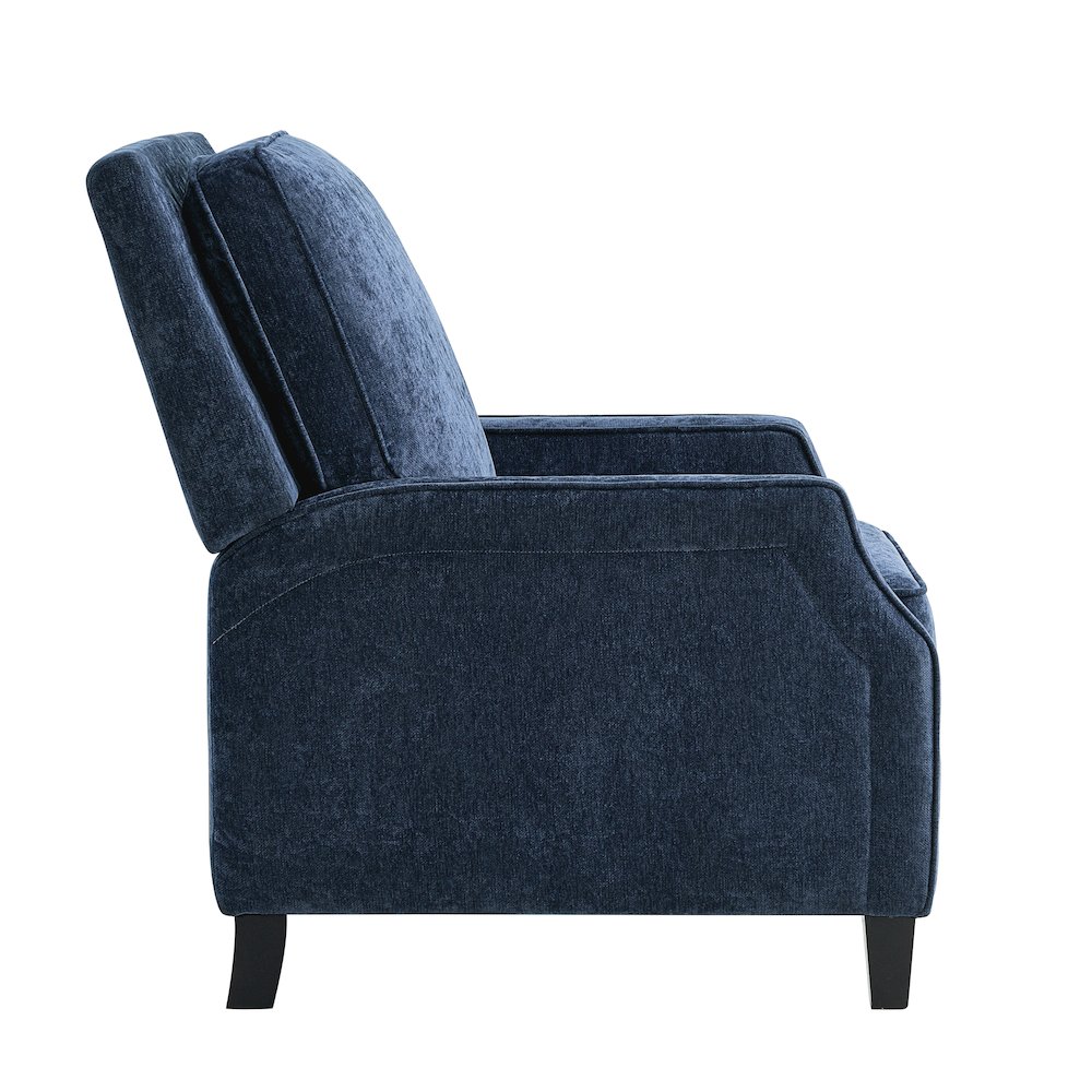 Shiloh Push Back Recliner Navy. Picture 8