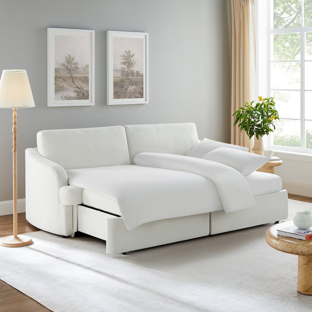 Montego Convertible Sofa Ivory. Picture 3