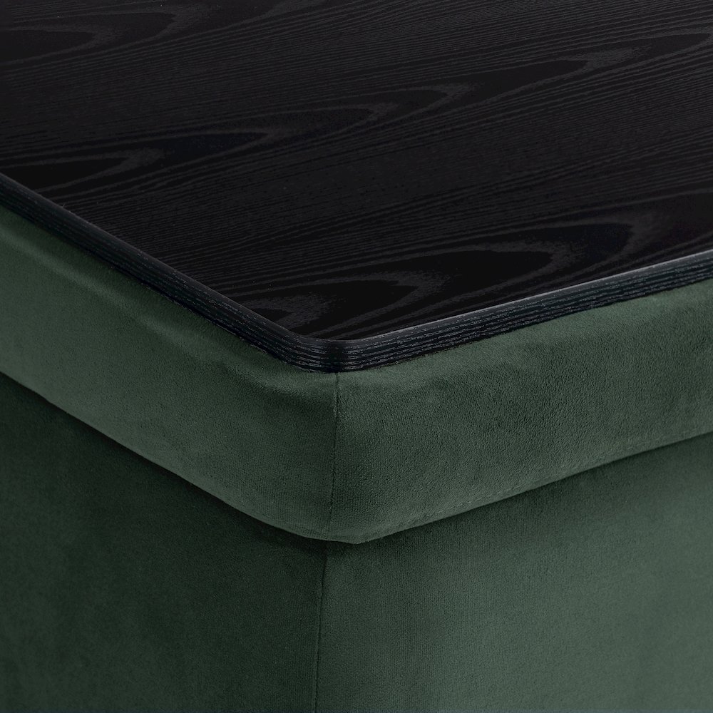 Kona Storage Ottoman Large Green. Picture 17