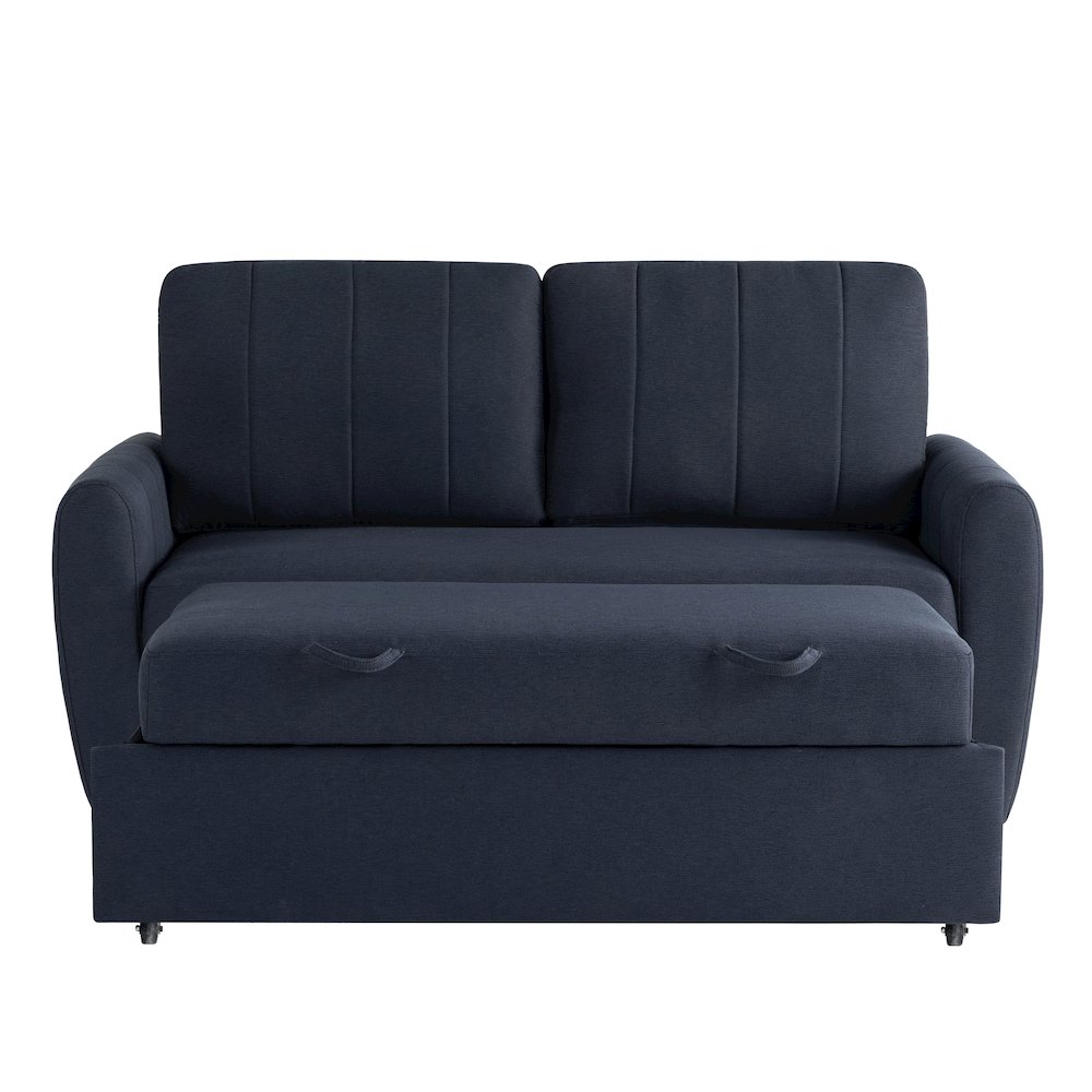 Galloway Convertible Loveseat Navy. Picture 4