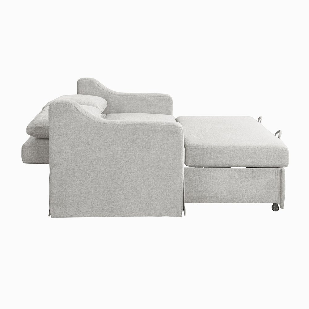Haddington Convertible Loveseat Linen. Picture 9