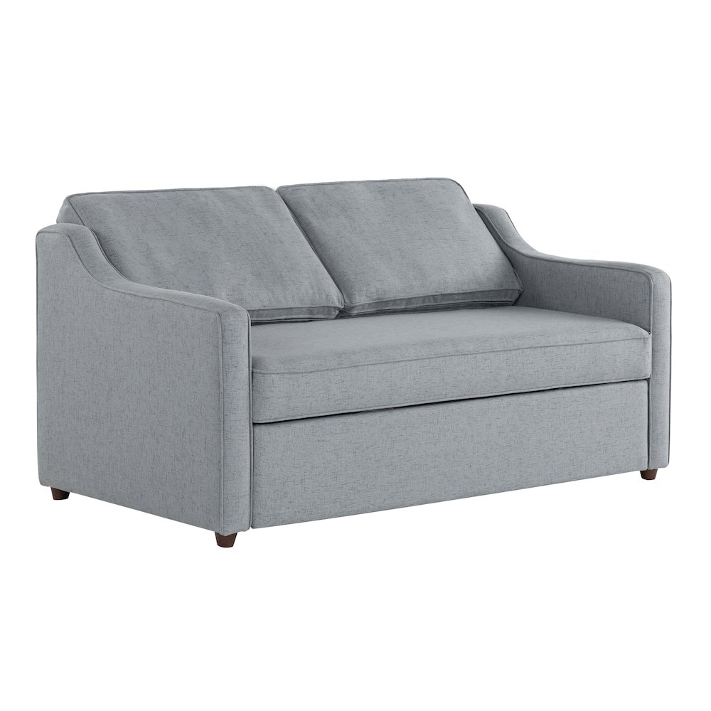 Carey Convertible Sofa Light Gray. Picture 9