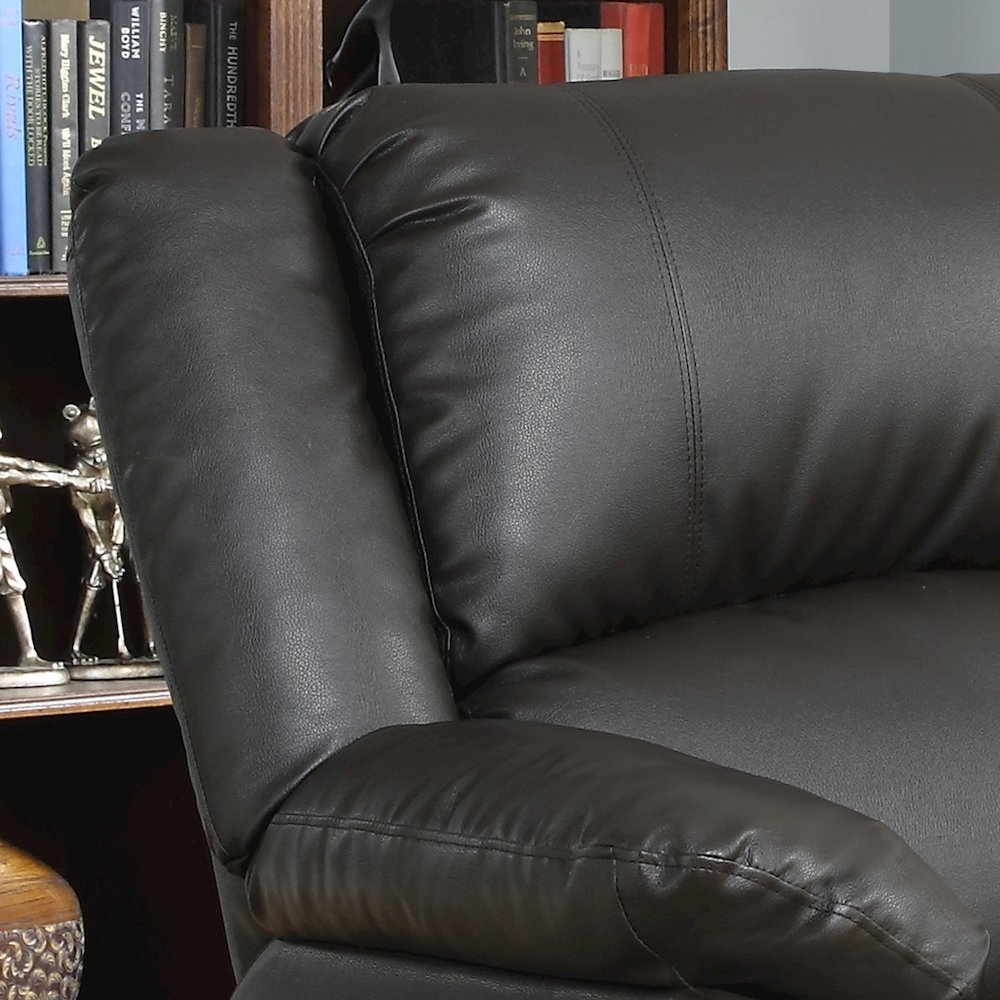 Parker Recliner Java Vegan Leather. Picture 8