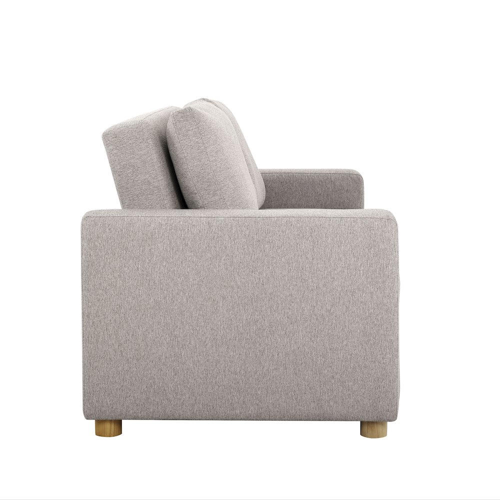 Tyler Convertible Sofa Light Grey Woven. Picture 4