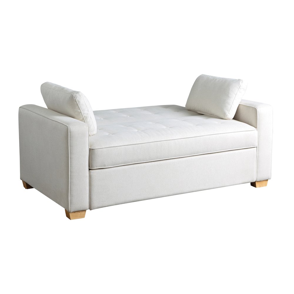 Augustine Full Convertible Loveseat Oyster. Picture 9