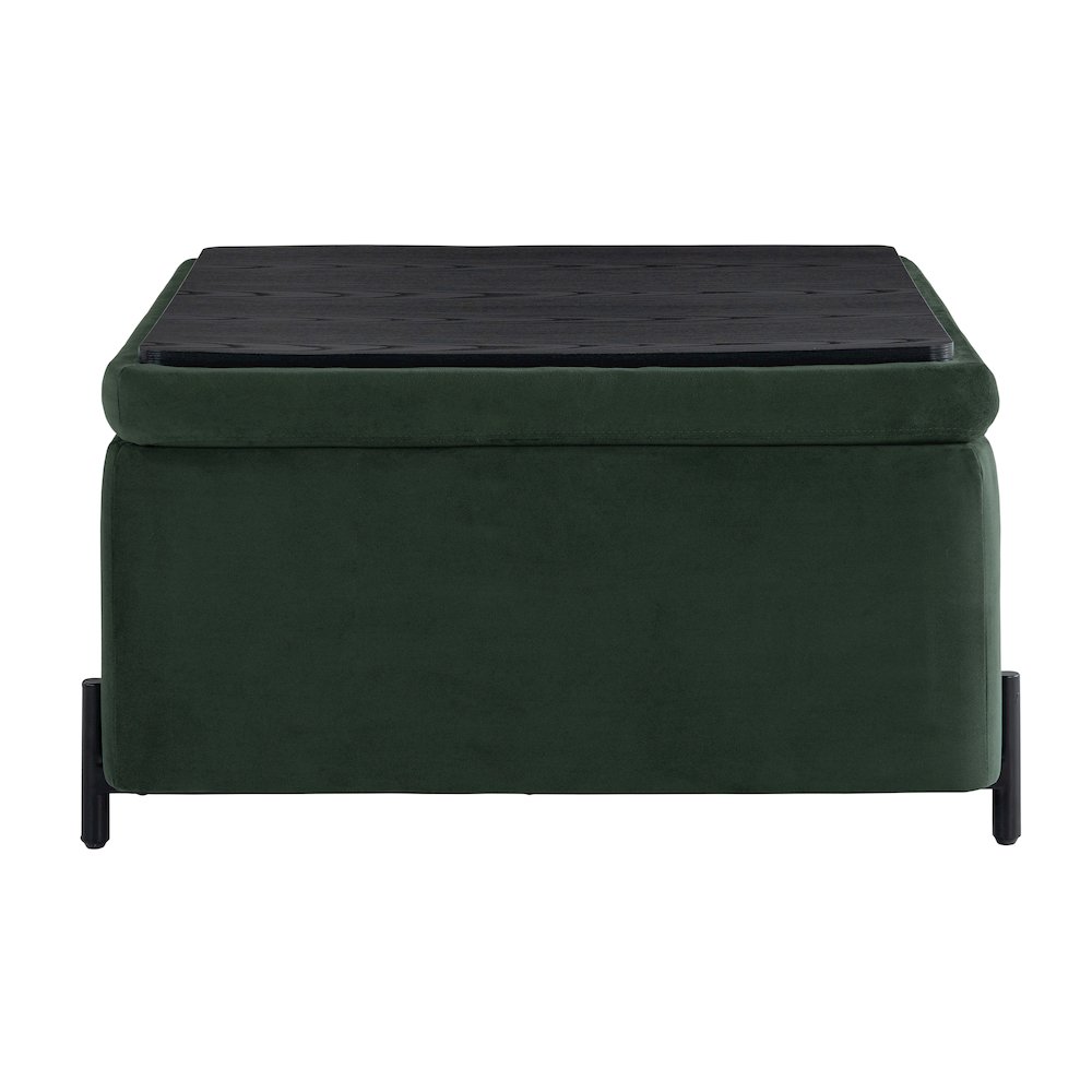 Kona Storage Ottoman Large Green. Picture 13