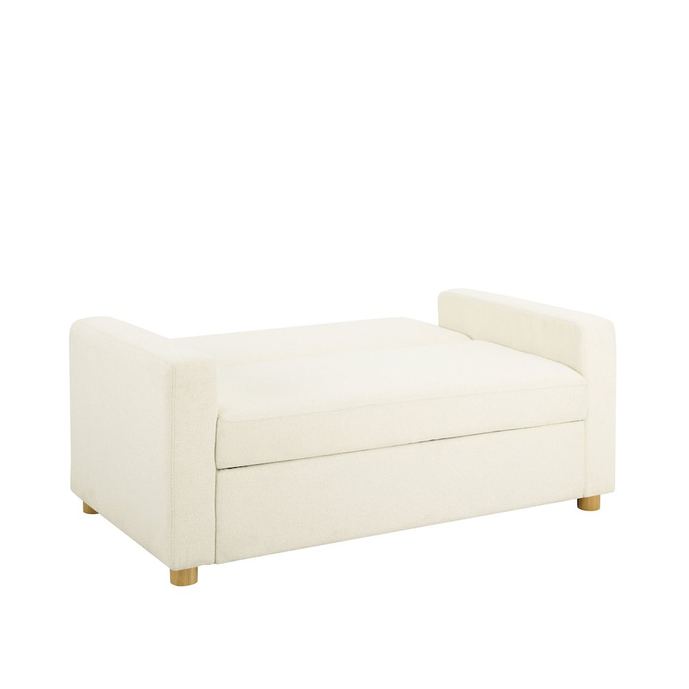 Tyler Convertible Sofa Ivory Boucle. Picture 7