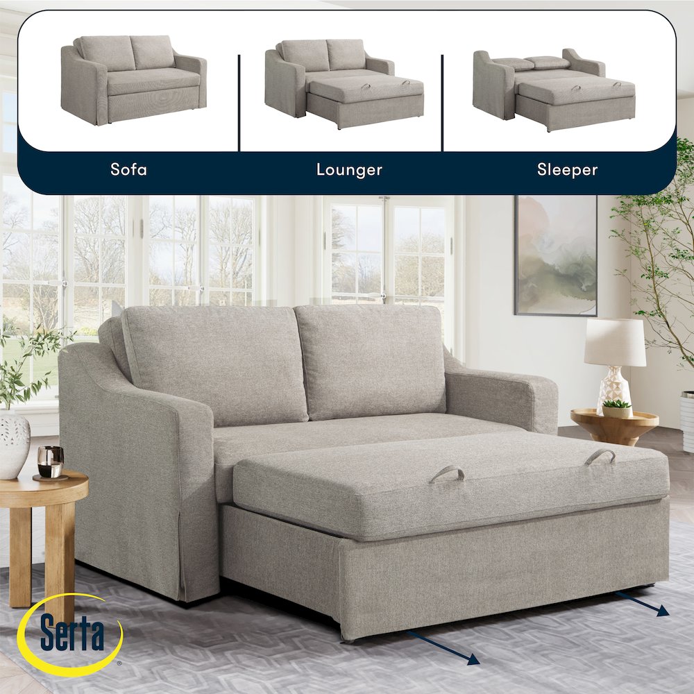 Haddington Convertible Loveseat Flax. Picture 29