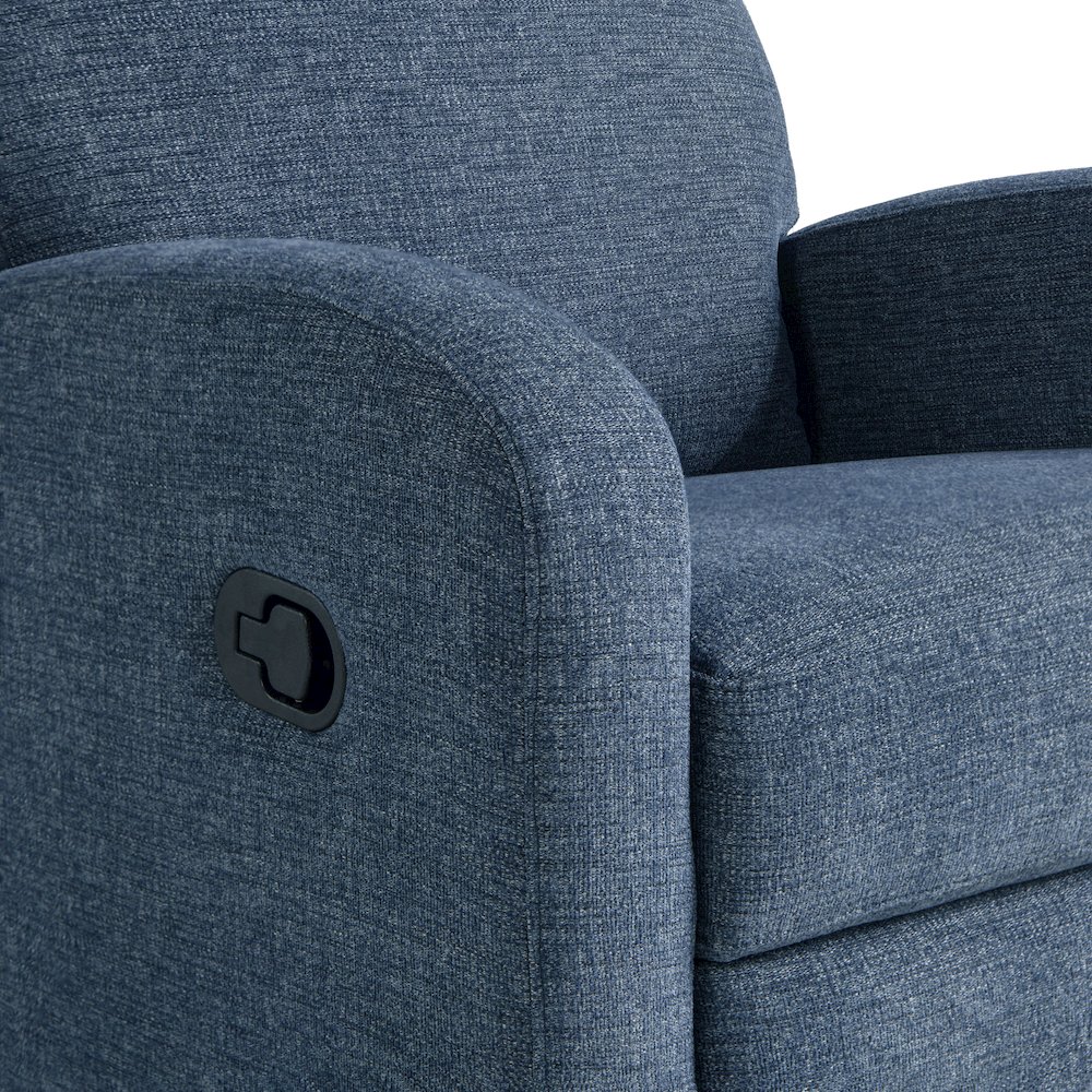 Paloma Swivel Rocker Recliner Blue. Picture 12