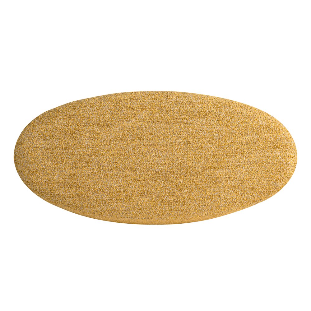Kayden Upholstered Ottoman Large Mustard. Picture 5