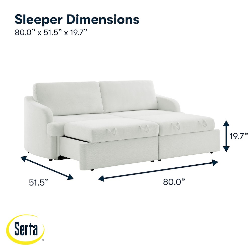 Montego Convertible Sofa Ivory. Picture 13