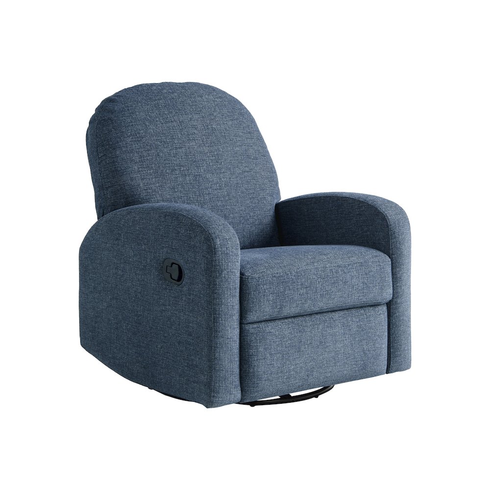 Paloma Swivel Rocker Recliner Blue. Picture 1