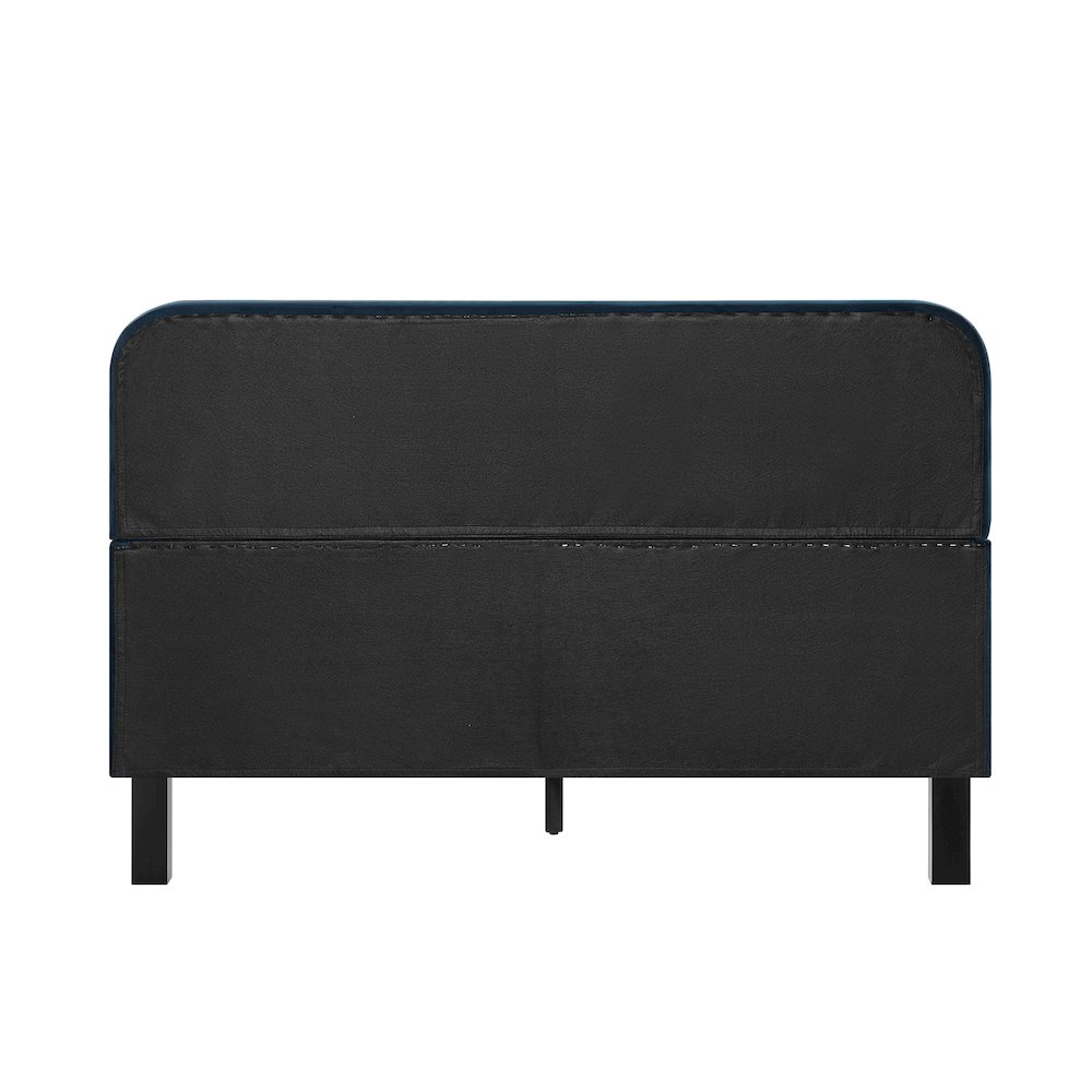 Adaline Upholstered Bed Queen Navy. Picture 7