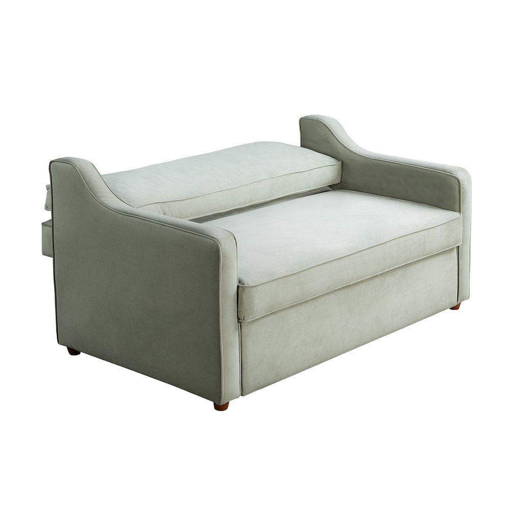 Delmar Convertible Loveseat Sage. Picture 11