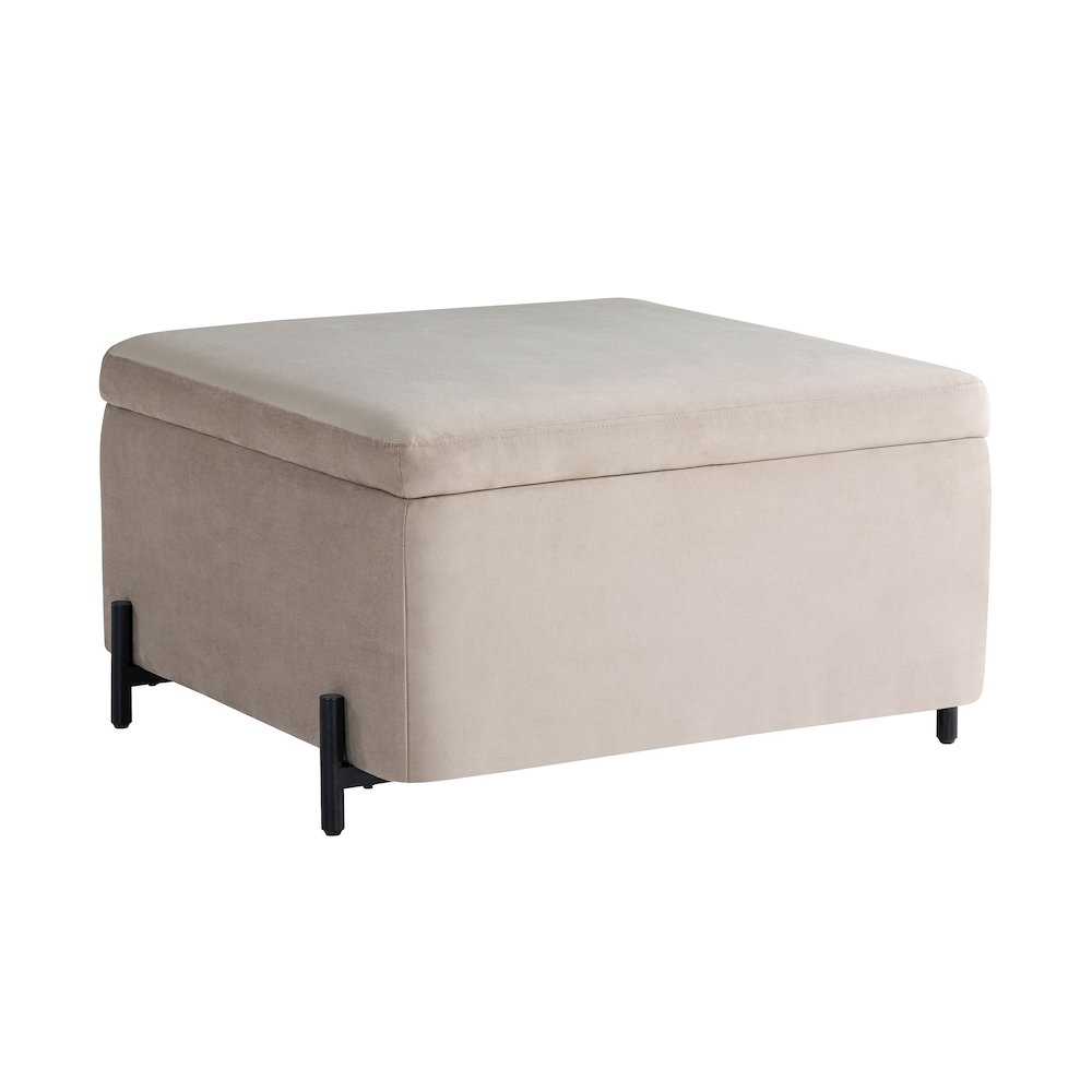 Kona Storage Ottoman Large Taupe. Picture 1