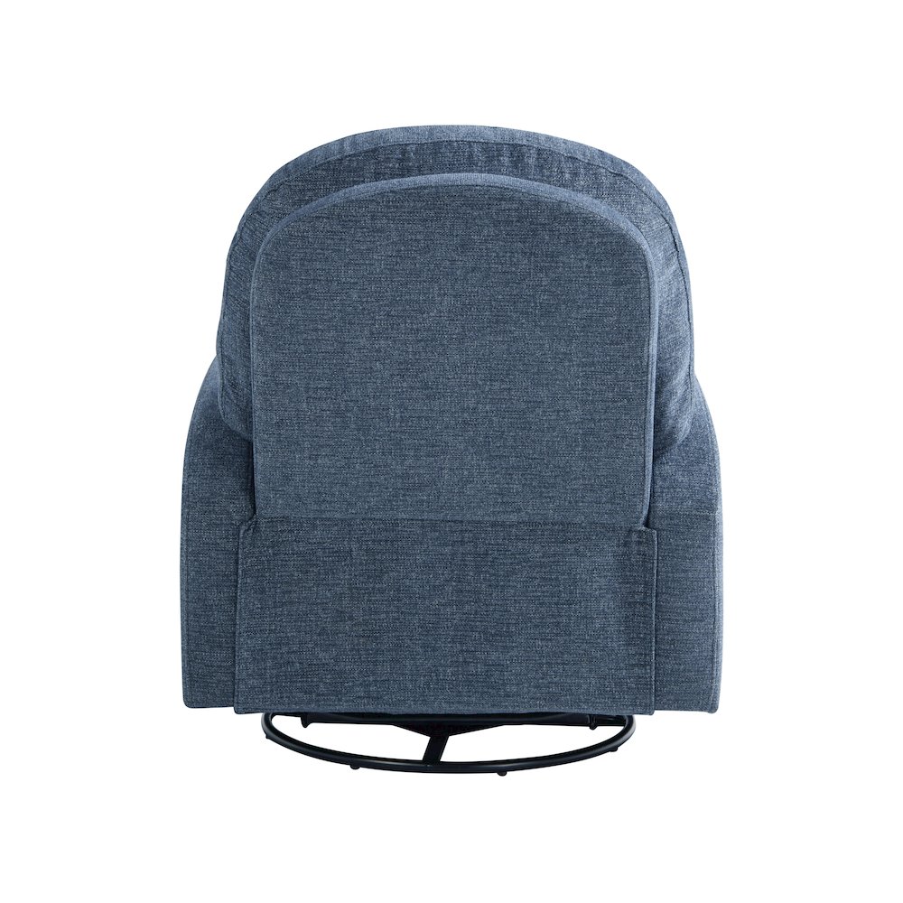 Paloma Swivel Rocker Recliner Blue. Picture 9