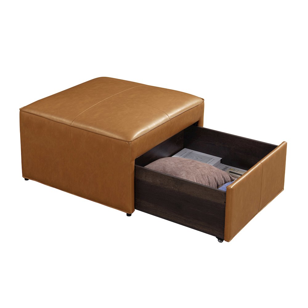 Hailey Storage Ottoman Carmel. Picture 5