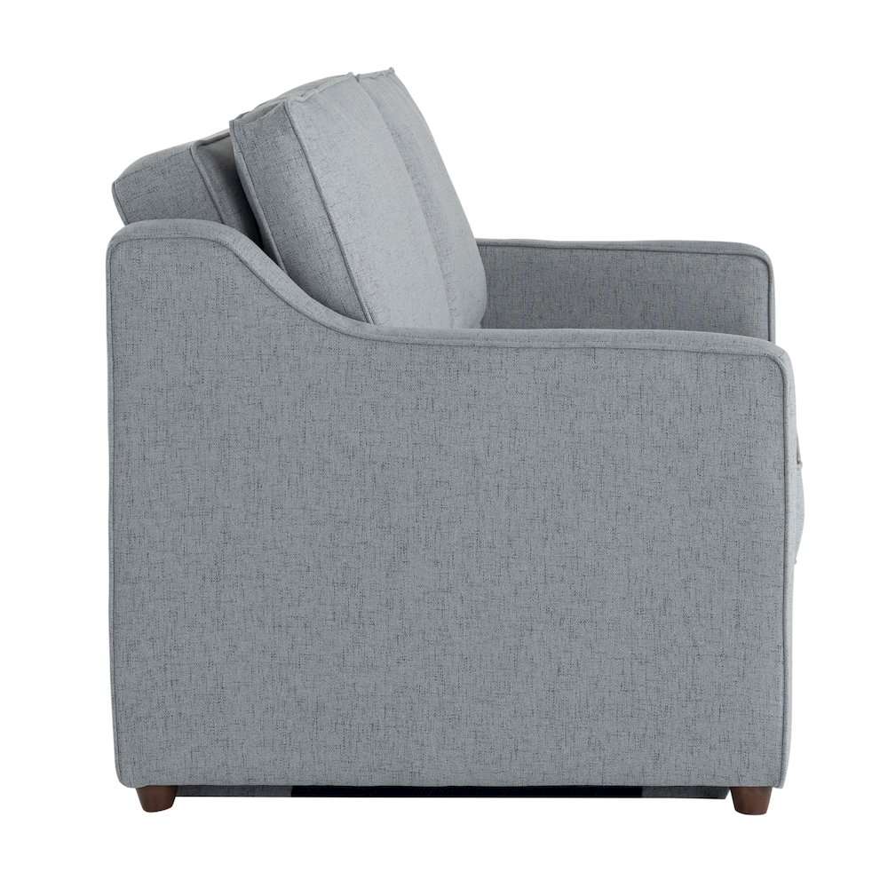 Carey Convertible Sofa Light Gray. Picture 22