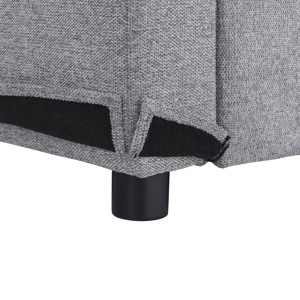 Mia Convertible Sofa Light Gray. Picture 26