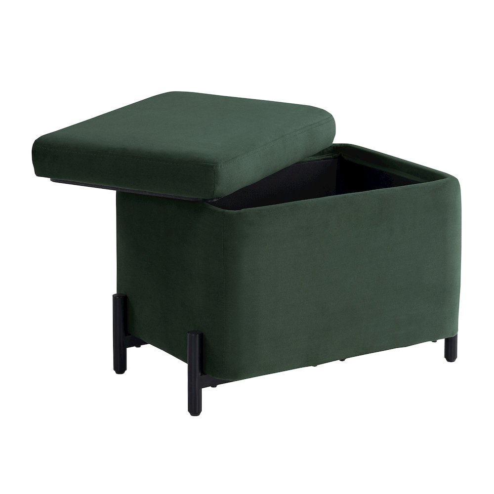 Kona Storage Ottoman Small Green. Picture 12